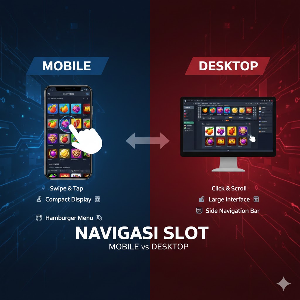 Navigasi Slot : Mobile vs Desktop