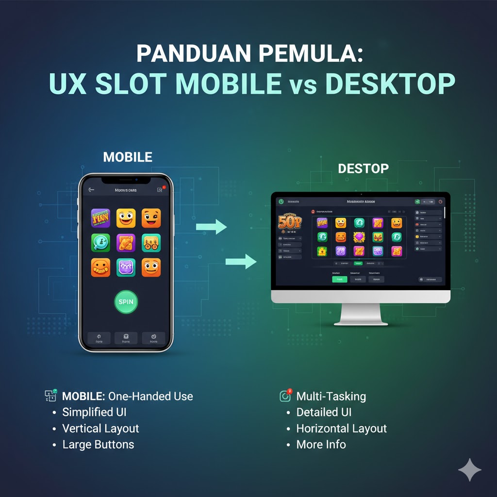 Panduan Pemula : UX Slot Mobile vs Desktop